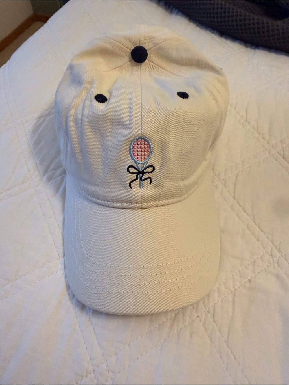 Cream Tennis Cap - Frasier Sterling